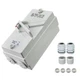 Antrader 1Pcs Enclosed Motor Disconnect 6.2"L &times; 2.9"W &times; 2.9"H, White 