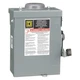 Square D Unfused Disconnect 3-Pole Safety Switch DU322RB NON FUSE 60A N3R