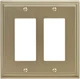 Amerock BP36519 Gold Mulholland Double Rocker / Gfi Outlet Wall Plate (B46