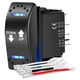 Nilight down up Polarity Reverse Switch DPDT 20A 7PIN Momentary Rocker On/Off/On
