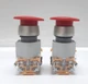EAO 704.900.3 PUSHBUTTON SWITCH WITH CONTACT BLOCK 25T55 7049003 / LOT OF 2