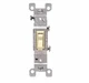 (10-Pk) Leviton Single Pole Toggle Quiet Switch Ivory 15A/120VA 1451-2IM