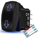 Arrows Momentary Rocker Switch Toggle (On)-Off-(On) 12V/20A 24V/10A Waterproo...
