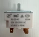 SOURCE & PEAK  RS-25/4C. YX9-4  25A 125/250V  AC  Rotary Selector Control Switch