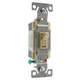 HUBBELL RS115ILCZ LIGHTED TOGGLE SWITCH, 1-POLE, GROUNDING, 15A, 120V, IVORY