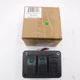 Nilight 2 Gang Aluminum ON/Off Rocker Switch Box 3.0 Dual USB Charger 90442G