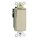 1PC Leviton 5624-2I 4-Way Decora Switch, 20A, 120/177V, 1-Pole, Ivory, Back