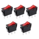 BAOMAIN SPST Rocker Switch,ON/Off 3-Pin 16A 250V AC,Red LED Illuminated Snap-...
