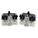 Lot of 2 Eaton HT8B Pushbutton Contact Block, 1N.C., 12A 600VAC, 30.5mm