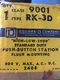 SQUARE D 9001 RK-3D  3 PUSH BUTTON OPERATOR CONTROL STATION SURFACE  I1R1