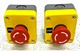 New Lot of 2 Dayton 32W275 Push Button Control Station 10A 500V Turn to Release