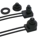 TWTADE 2PCS Waterproof RV Push Button Switch 12V ON/Off SPST 2 PCS, Black 