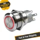 BEP Marine Products 80-511-0001-01 12V 5A On/Off Red Latching Push Button Switch