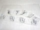 9001W8 SQUARE D WHITE SELECTOR SWITCH KNOB LOT OF [8] NEW