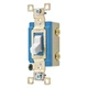 BRYANT 4802W Wall Switch,15A,White,2-Pole Type,Toggle 52HE50