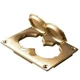 1PC Wiremold 828R Floor Box Cover, 1-Gang, Duplex Receptacle, Brass