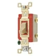 Bryant 4901Gli Wall Switch, 2 Hp, Toggle, 20 A, Ivory