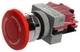 1pc IDEC 'AVW401-R Emergency Stop Switch, SPST-NC, Pushlock Turn Reset, Scr