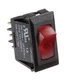 RV Designer S245 Single SPST On/Off Rectangular Black/Red Multi-Purpose Switch