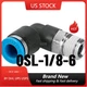 FESTO CORPORATON QSL-1/8-6 Push-in 90 deg Connector