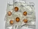 6 x Allen Bradley Rockwell 800T-N26A - AMBER - Illuminated Pilot Light Cap
