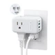 TROND Outlet Extender with 360 Rotating Plug, 3 AC Outlet Splitter with 2 PD ...