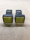 Lot of 2 Fuji Electric AH164-TL Yellow Illuminated Push Button AH164TL #4032I149