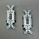 LEVITON (2 PACK) Toggle Switch Double Pole 20 Amp White/Silver CS220-2GY