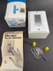 Vintage LEVITON 6606-W, White Frame Gold Touch Plate Dimmer Single Pole,  Decora