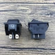 1PCS SCI R13-87 4pin 2position 10A250VAC no Lamp Black Rocker Switch Original