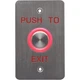 DYNALOCK 6610E Push to Exit Button,SS,Green/Red