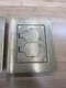 WIREMOLD 828R Omnibox Brass Duplex Receptacle Floor Box Cover Plate & Flange Set