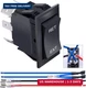 weideer Momentary Reverse Polarity Rocker Switch DPDT (ON)-Off-(ON) 6 Pin 20A 12