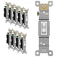 Toggle Light Switch 15A 120-277V Residential Grade 10 Pack ENERLITES Single b0