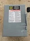 Square D DU322 Non-Fusible Single Throw Safety Switch Disconnect 240V- 60AMP