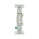 EATON Wiring 1301-7W 15 Amp Single-pole Grounding Toggle Switch, White