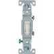 Eaton Wiring Devices 1301-7W10 Toggle Switch, 15 A, 120 V, Polycarbonate Housing