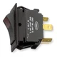HUBBELL WIRING DEVICE-KELLEMS MR123LRSP MarinLightdRockSwtch,Neon,Blk,On/Off/On