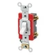 1PC Leviton 1221-2W Toggle Switch, 1-Pole, 20A, 120/277V, Industrial Grade,