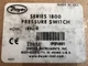 DWYER SERIES 1800 PRESSURE SWITCH 1823-0 NEW Never used, NO BOX
