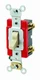 Leviton 1221-2I 20-Amp, 120/277-Volt, Toggle Single-Pole AC Quiet Switch, Ivory