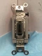 HUBBELL HBL1222BL DOUBLE Pole Toggle, Industrial , 20A 120/277V, Locking BLACK