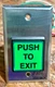 Alarm Controls TS-2 "PUSH TO EXIT" - Single Gang - Stainless Steel