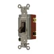 Hubbell Wiring Device-Kellems Hbl1223 Wall Switch, 3-Way, 120/277V, 20A, Brn,
