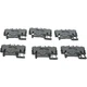 NEW Lot of 6 Wago 2202-1401 TOPJOB S 4-Conductor Terminal Block 800V 24A Gray