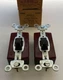 Lot of 2 Hubbell Three Way Toggle Light Switch 20A 120/277V  1223 Brown WS-896-D