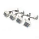 (Lot of 4) CKD PPX-R10NH-6M Dual Display Digital Pressure Switches w/ U Line