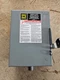 Square D DU322 Non-Fusible Single Throw Safety Switch Disconnect 240V- 60AMP