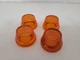 ALLEN BRADLEY 800T-N26A LENS CAP FOR PILOT LIGHT AMBER (LOT OF 4)