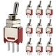 DIYhz 10Pcs AC 250V/1.5A 120V/3A ON/ON 2 Position 3 Pin SPDT Mini Micro X3P2D
